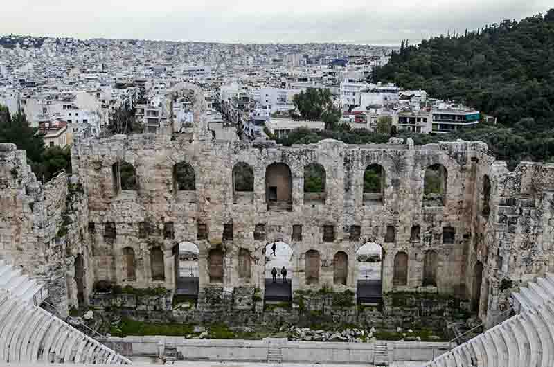 38 - Grecia - Atenas - La Acropolis - Odeon de Herodes Atico
